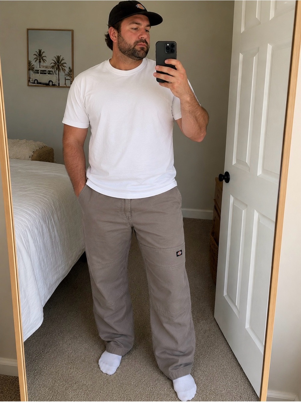 Dickies Men's Size 38x32 Work / Casual Pants Gray RN20697 CA01095 5 Pockets